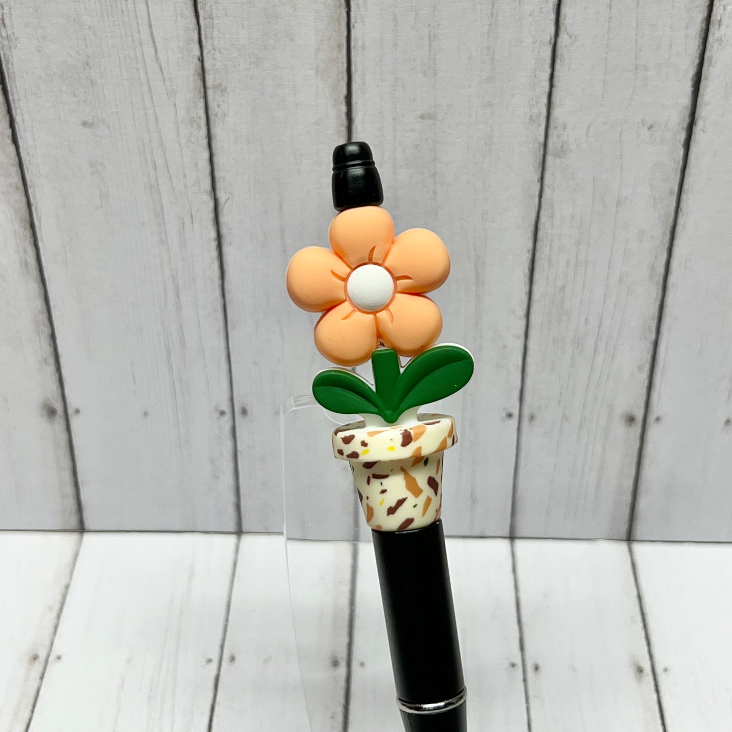 Puffy Flower Terazzo Bloom Plastic Pen